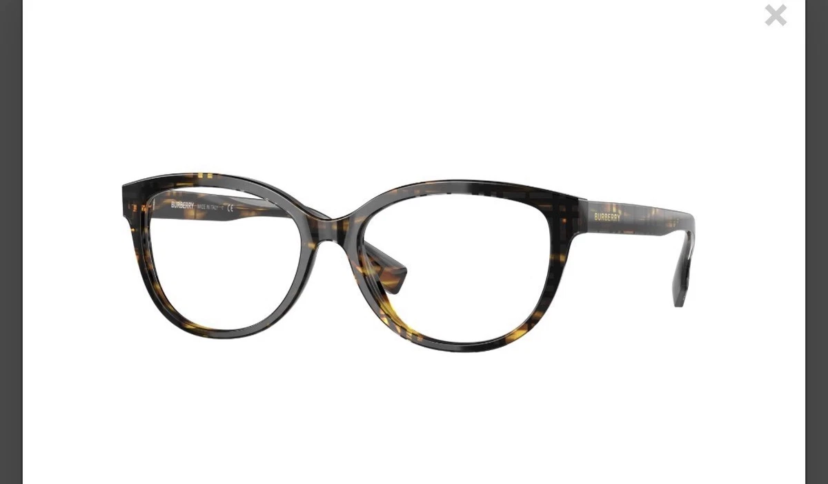 Burberry B2271 Stylish Black/Brown Women\'s Prescription Glasses Pre-Owned NEW Burberry B2307 3002 Mens Dark Havana Designer Eyeglasses  main image 4
