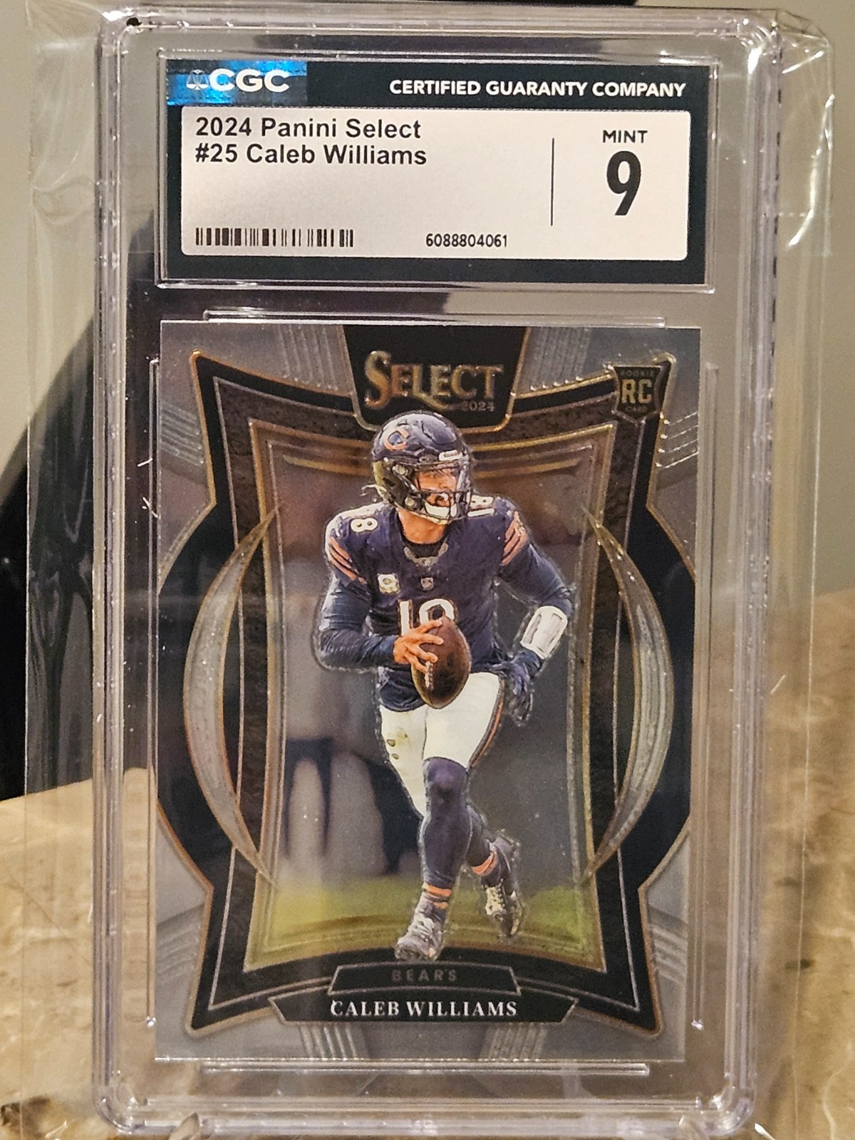 2024 Panini Select #25 Caleb Williams Concourse CGC Mint 9 Rookie RC Bears