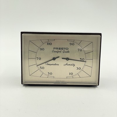 Presto Comfort Guide - vintage temperature & humidity gauge 1960's