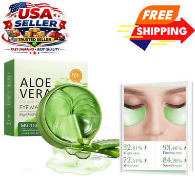 Under Eye Patches - 60 PCS Aloe Vera Eye Masks for Dark Circles and Puffiness, H