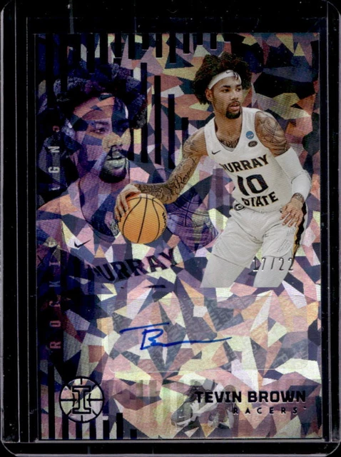 2022-23 Chronicles Draft Tevin Brown Illusions Rookie Signs Blue Ice Auto #/22