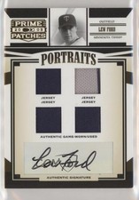2005 Donruss Prime Patches Portraits Quad Swatch Signatures Lew Ford Auto 0nr3