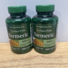 Turmeric 800mg Antioxidant Naturally Contains Curcumin 2X100CAPS or 1x200Puritan