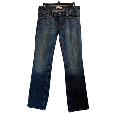Deluxe Premium Dark Wash Boot Leg Embroidered Pocket Jeans