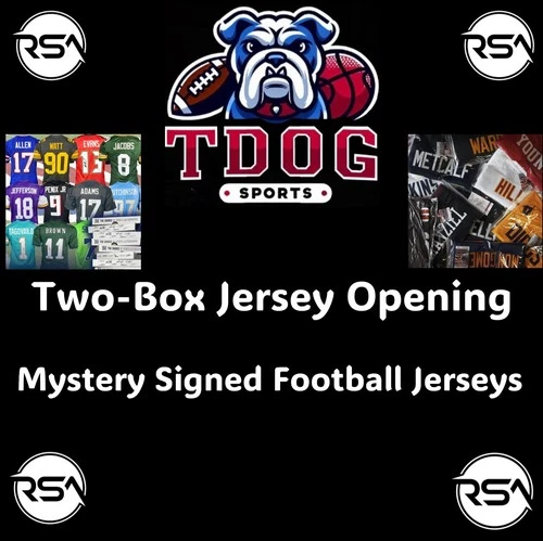 Philadelphia Eagles- 2 Item Autographed Football Jersey Opening RSA