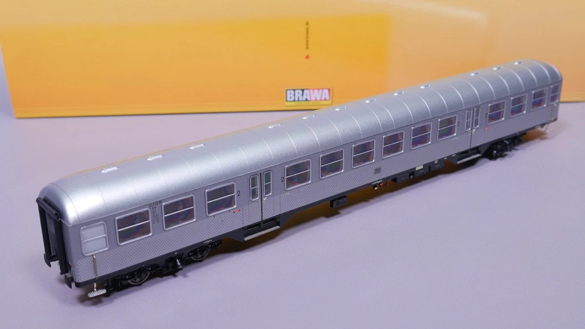 H0 DC Brawa 46522 Nahverkehrswagen Silberling 2. Kl. B4nb-59 DB LED OVP #ST_32