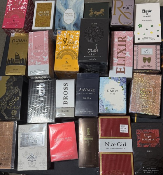 24 Perfumes de Hombre y Mujer 80 Ml a 100 ML Cada Uno Set con Bolsa de Organza Lote 2