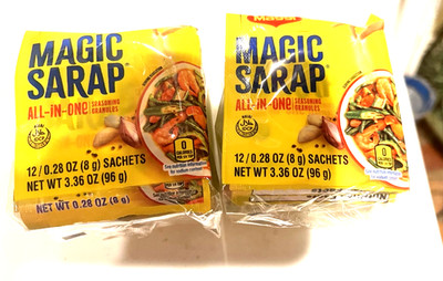 Maggi Magic Sarap All-In-One Seasoning Granules, Halal, 2/12 Sachets, 3.36oz /pk