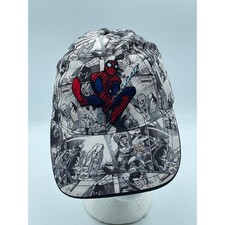 Marvel Ultimate Spider-Man Kids Baseball Cap Comic Print Hat OSFM RN14750
