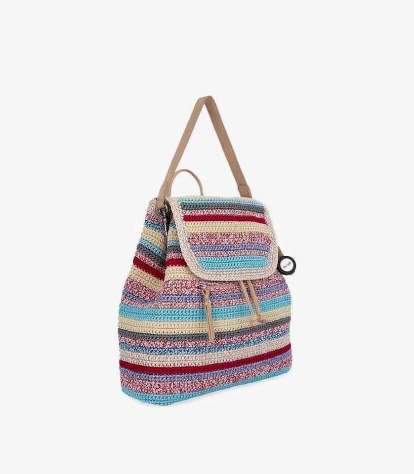 Mochila y billetera The Sak Sayulita de ganchillo, correas ajustables y extraíbles usadas en excelente estado Foto 3 de 4