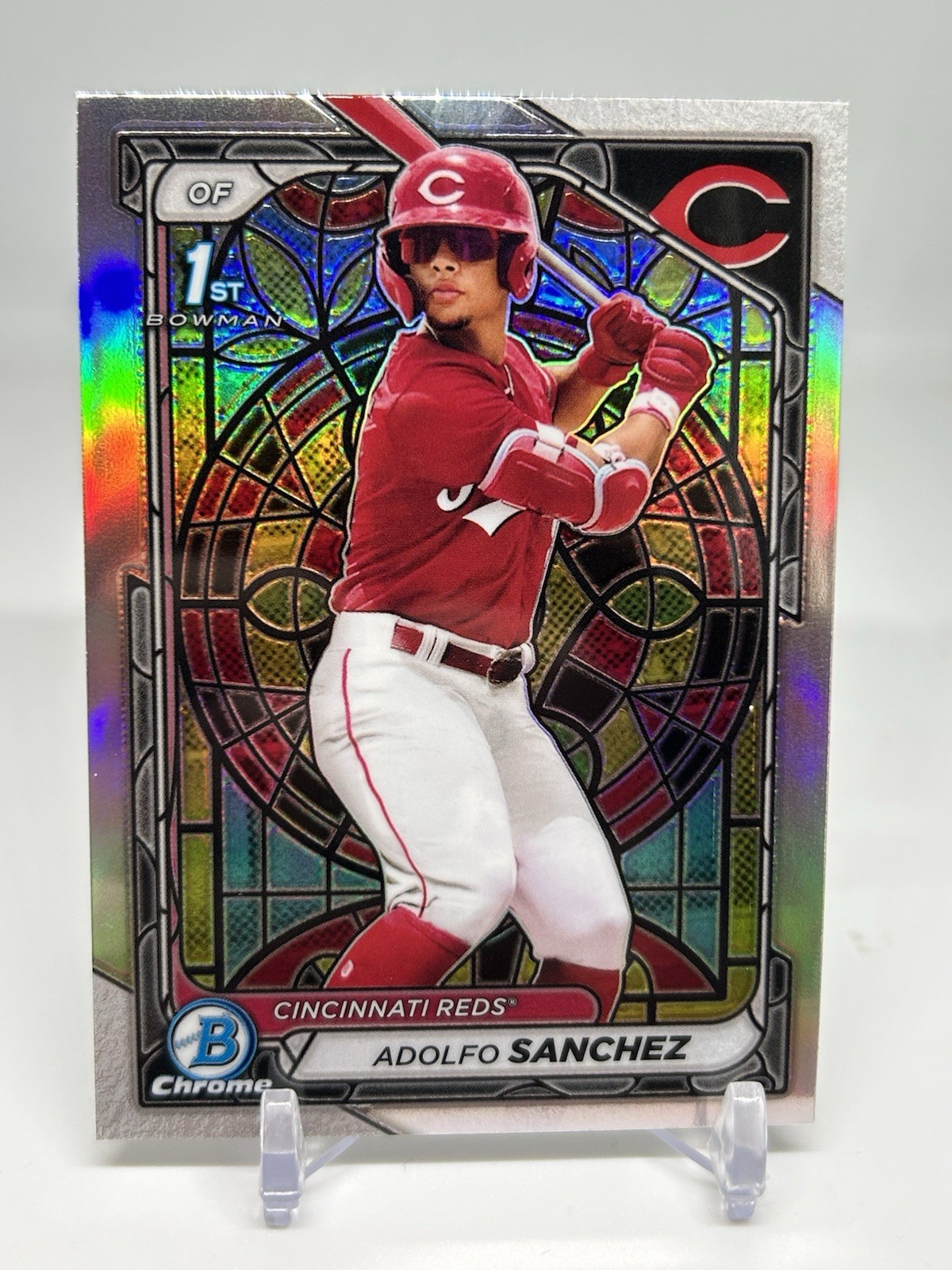 2024 Bowman Chrome - Prospects Adolfo Sanchez #BCP-252 Etched in Glass Variation