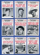 1961 Nu Card Scoops Baseball Lot of 9 cards 17171 Gil Hodges Rizzuto Greenberg