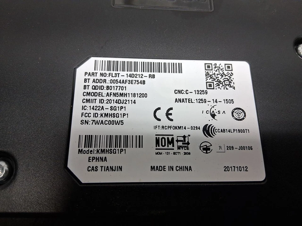 2018 Ford Escape Sync Communication Module Chassis ECM 3003771 - Image 4 of 4