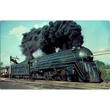 Vintage Train Postcard "The Cincinnatian" No. 53 Baltimore and Ohio 5301