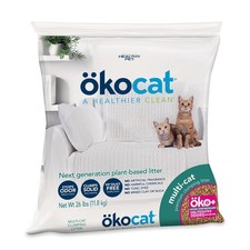  kocat MultiCat Wood Clumping Cat Litter, Unscented, 26 pounds XL Natural In...