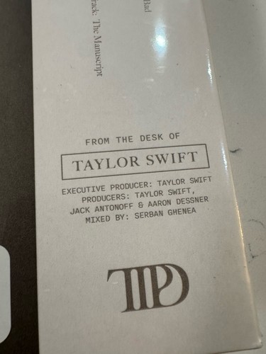 Taylor Swift Abteilung Die gefolterten Dichter Gespenst weiß Vinyl LP Das Manuskript - Bild 5 von 10