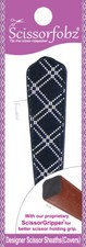 SCISSORFOBZ Designer Scissors Sheath Cover Single Small Black White Diamonds