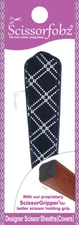 SCISSORFOBZ Designer Scissors Sheath Cover Single Small Black & White Diamonds