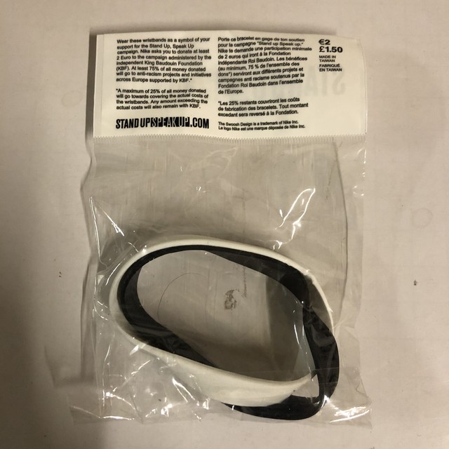 Nike Stand Up Speak Up Bracelet Wrist band VTG Football