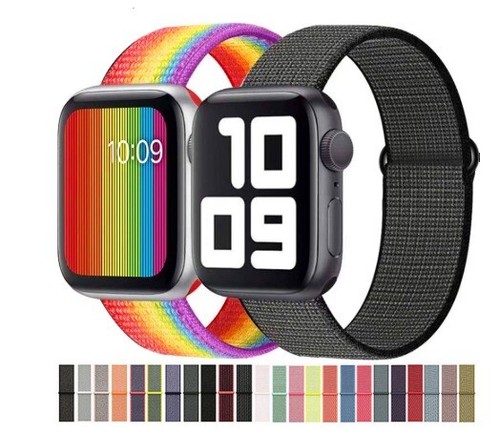 Correa Apple Watch Series 1 2 3 4 5 6 Colores pulsera Nailon 42-44mm 38-40  | eBay