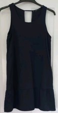 Mango ladies dress UK8/10 navy midi sleeveless springsummer holiday smart casual