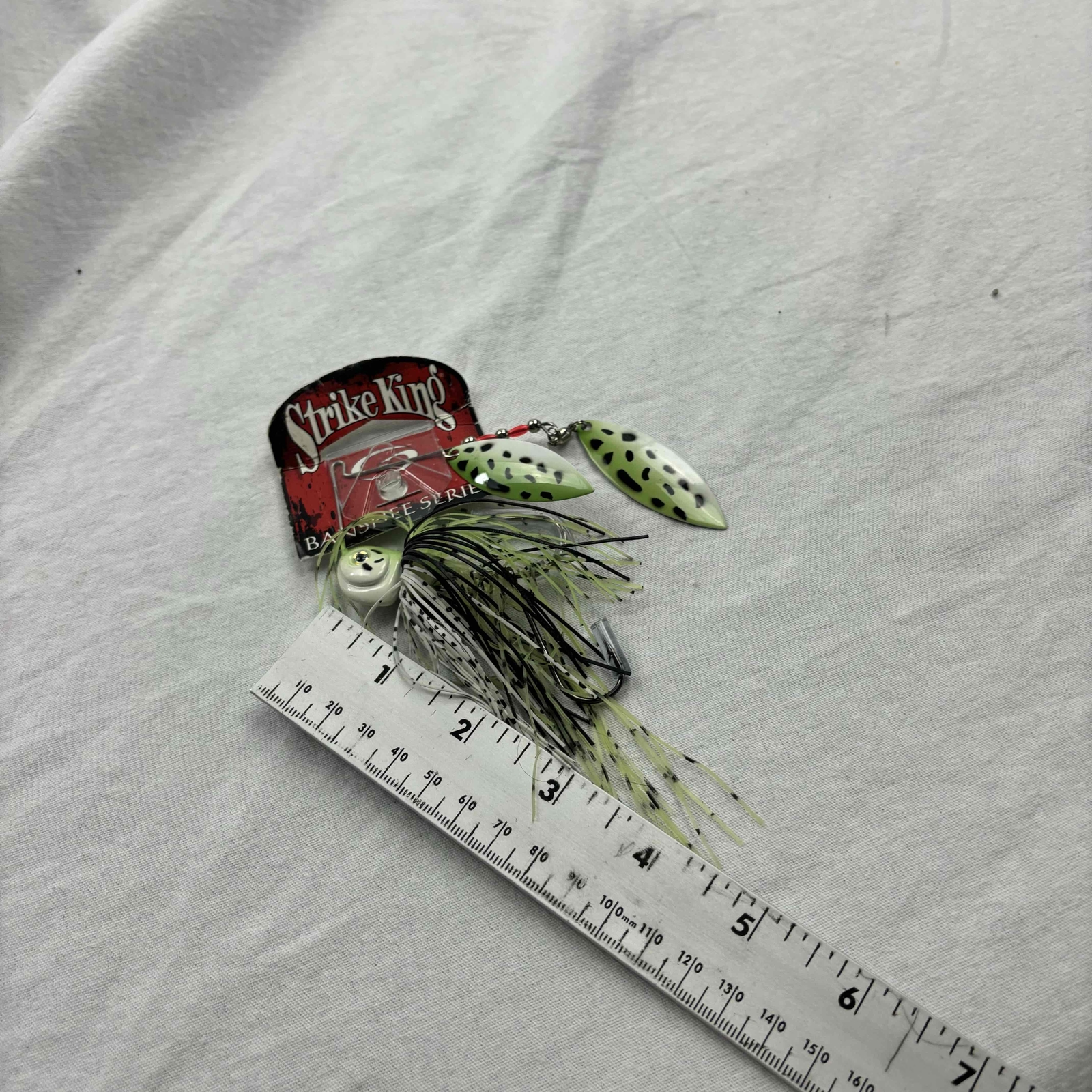 NWT Strike King Freshwater Spinnerbait Green Multi Double Blades Green