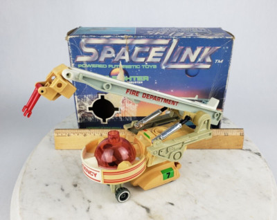 Vintage Spacelink Fire Fighter Capsela Creative Toy #630 Play- Jour 1980 Future