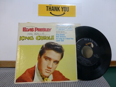 ELVIS PRESLEY KING CREOLE  4 SONG EP 4368  W/ PIC SLEEVE     45
