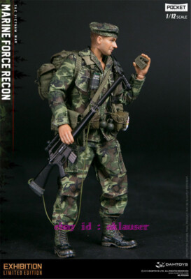 Damtoys 1/12 Pes009 Usa Marine Force Recon In Vietnam Action