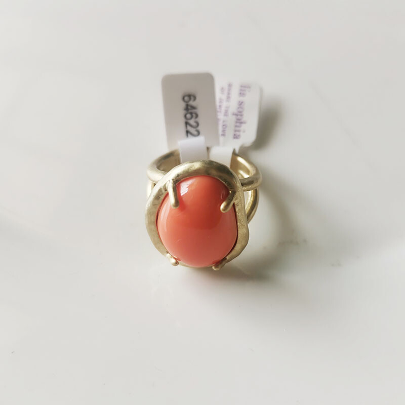 New Lia Sophia Faux Stone cocktail Ring Gift Fashion Women Party Show Jewelry #6