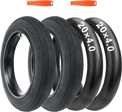 MEGHNA 20/26x4.0 inch Bike Fat Tire, High-Performance Fat Tire for MTB and Ebikes,Black