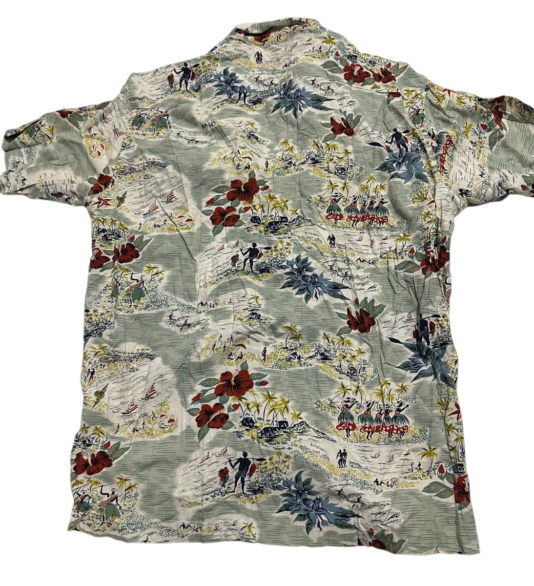 Vintage Stussy 90s Hawaiian Aloha Print Made In USA Shirt Small | eBay