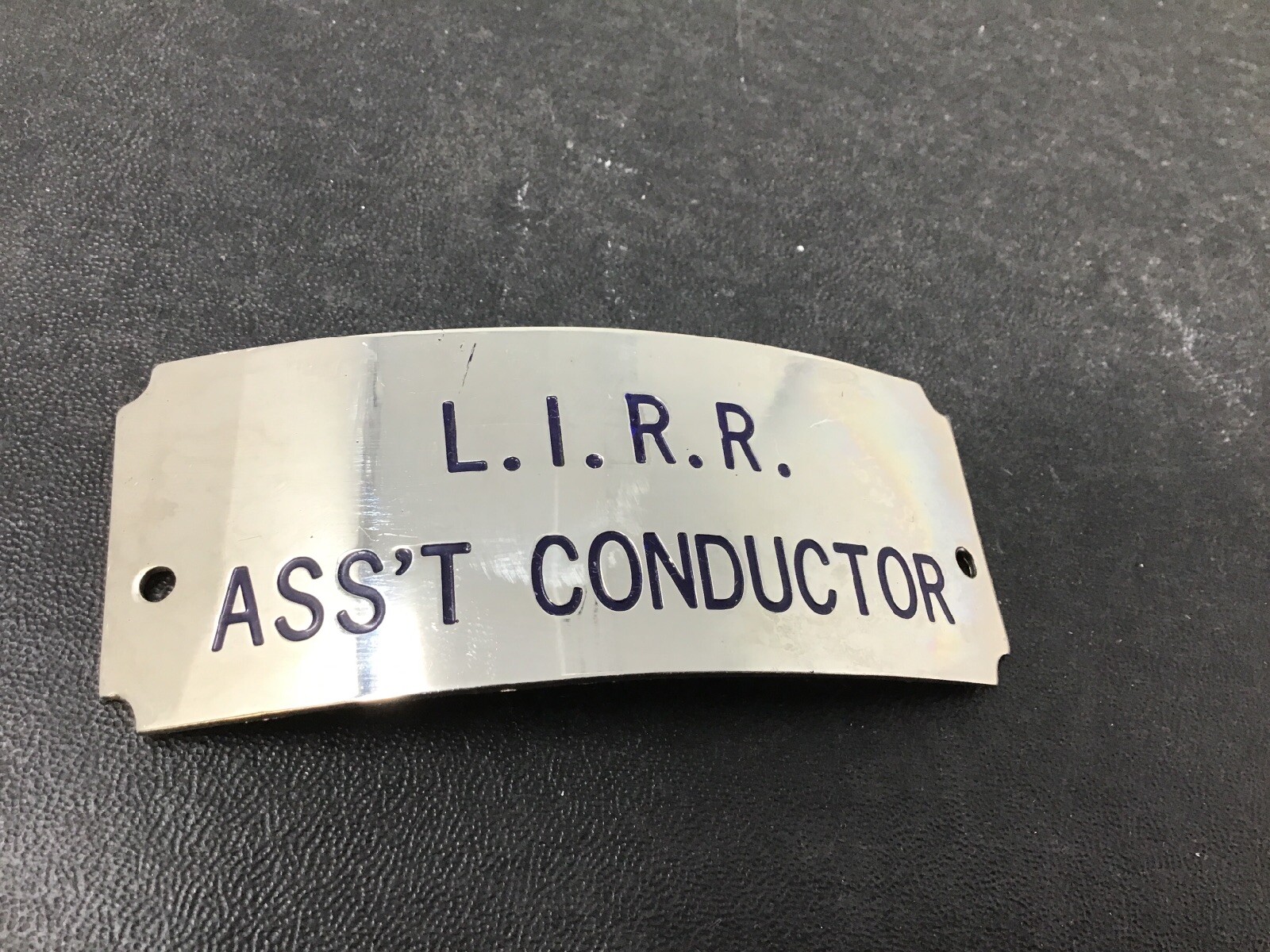 NOS L.I.R.R. Long Island Railroad NY Hat Badge Assistant Conductor Vintage  | eBay
