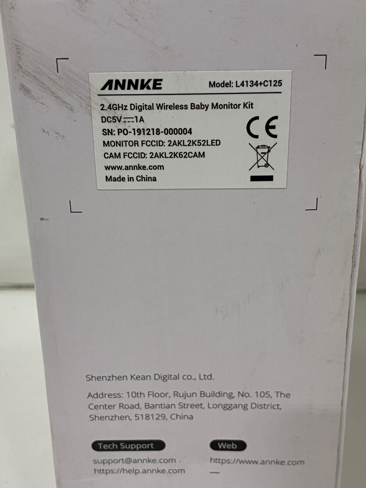 Annke (BM100) Wireless Video Baby Monitor