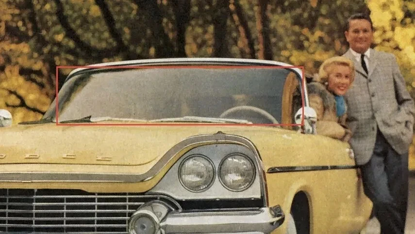 Junta de goma para para parabrisas delantero Dodge Plymouth Fury Suburban 1957-1959 Foto 4 de 4