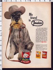 1961 Vintage Print Friskies Dog Food Schnauze...