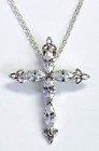 18" Cross Pendant Necklace Qvc Fado Sterling Silver