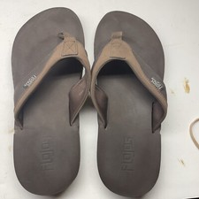 Flojos Men's Memory Foam Sandals Flip Flops size 10