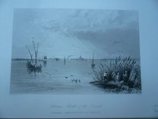 Sulina - Orig. Stahlstich von R. Wallis nach W. H. Bartlett: "Sulima, Mouth of t