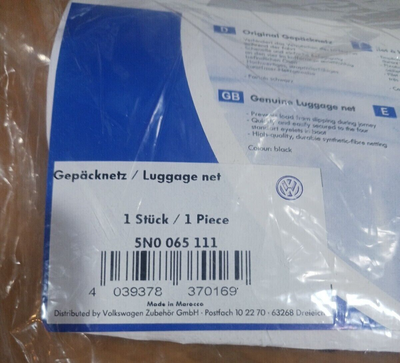 Volkswagen VW Genuine Luggage Cargo Net 5n0 065 111 for sale 