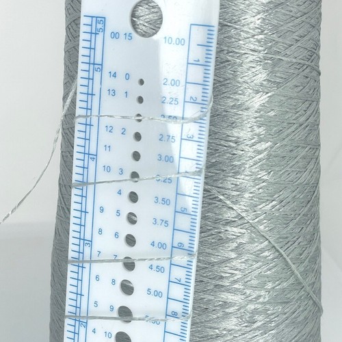 Gray GLOSSY LACE WEIGHT Yarn on Cone for Crafts Knitting Fluffy - Picture 6 of 6