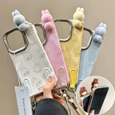 Für iPhone 16 15 14 13 12 Pro Max Ins Niedliche 3D POP MART Labubu Handy Hülle#