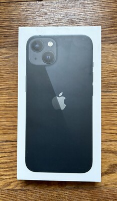 NEW Sealed Unlocked Apple iPhone 13 128GB Midnight MLML3LL/A A2482 1Yr AppleCare