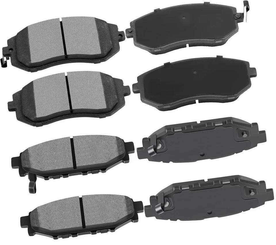 Front and Rear Ceramic Brake Pads Kit for Subaru Forester Legacy Outback Impreza - Image 2 of 2