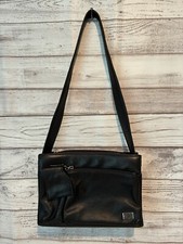 Wilson leather Pelle Studio genuine Black leather Shoulder Bag Zipper Top