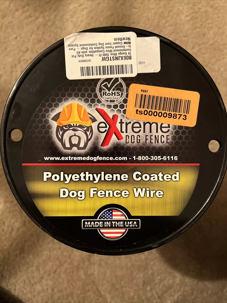 extreme polyerhylene coated dog fence wire 18g 1500ft eBay