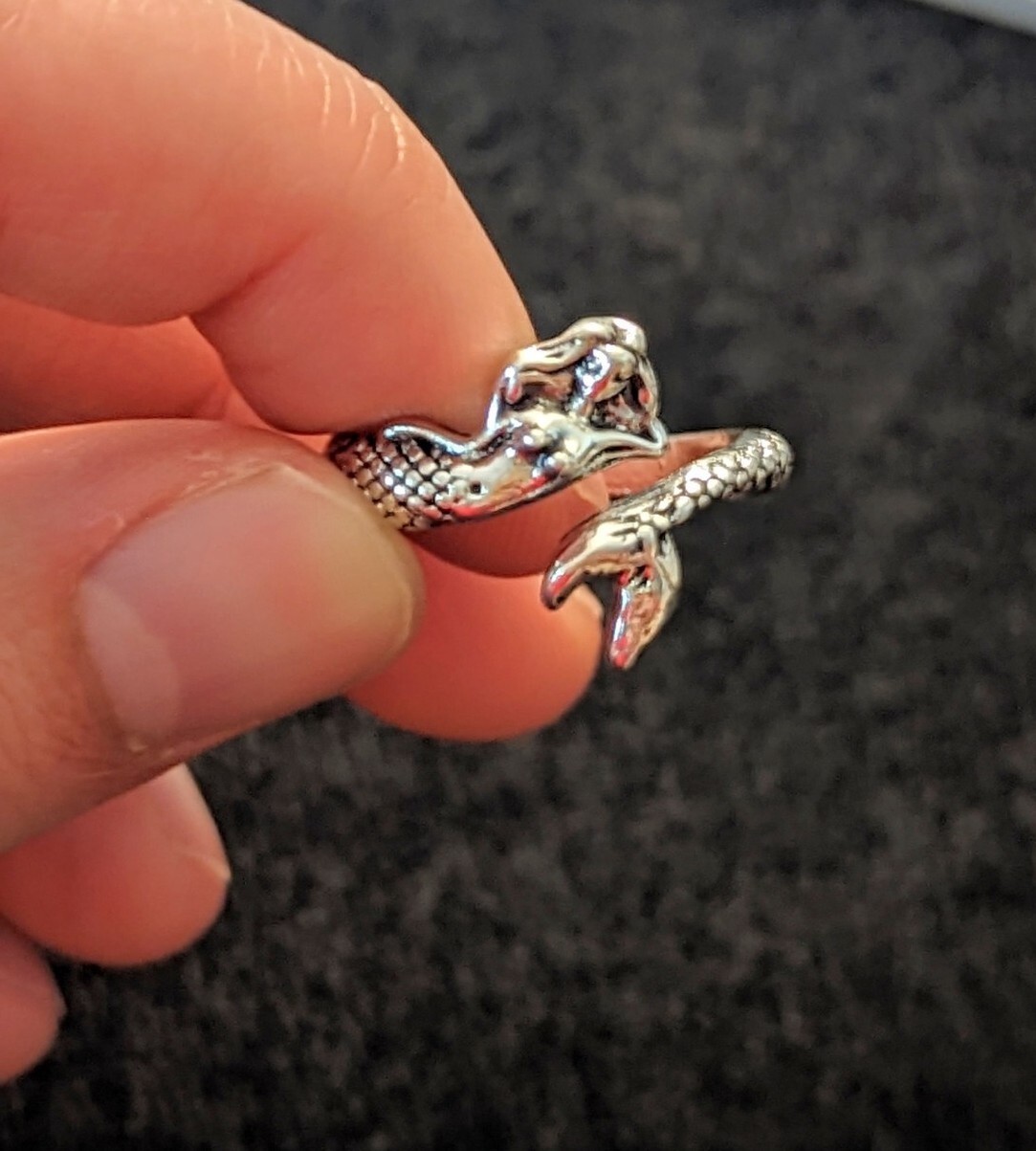 New Retro Vintage Adjustable Open Ring Unisex Fashion Rings Marmaid