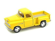 Kinsmart 1955 Chevy Stepside 3100 Pick up truck 1:32 Diecast Model Car Yellow