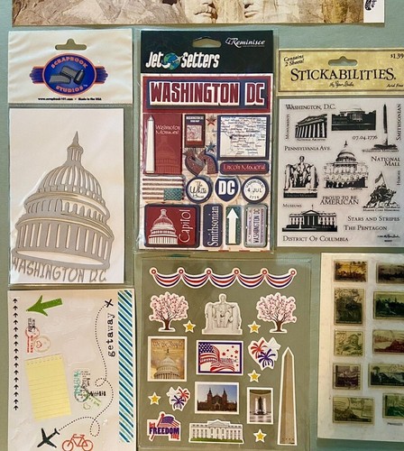 Lot of WASHINGTON DC Stickers, Die Cut! Reminisce, Recollections, Etc - Picture 2 of 3