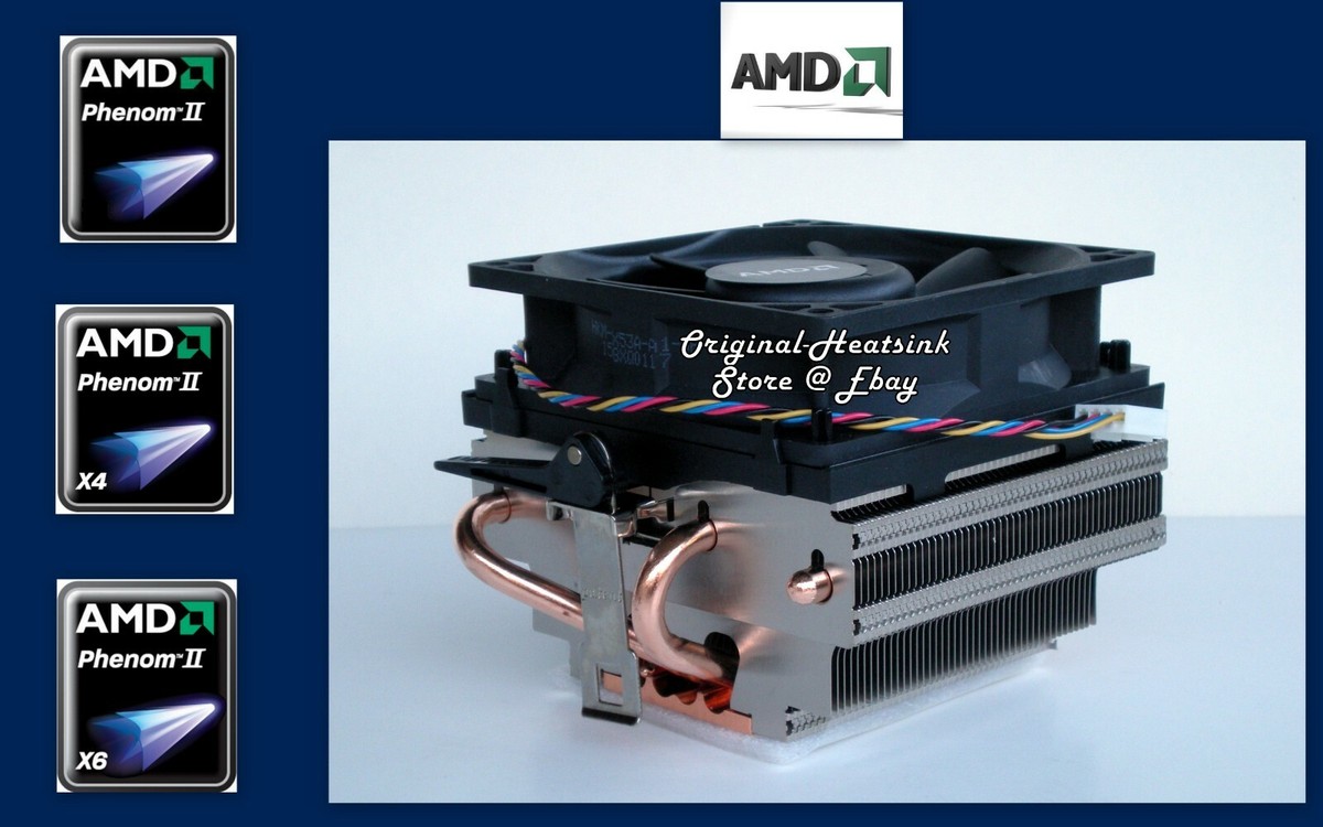 Phenom X4 AMD Heatsink CPU Cooler Fan for 9600-9550-9500 Socket